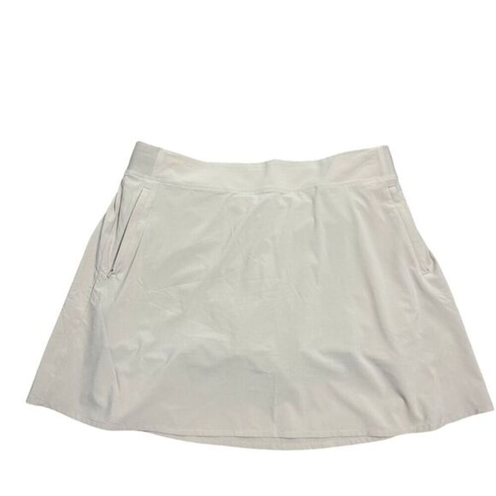 Athleta Women's Size 16 Pyrite Tan Brooklyn Heights High Rise Skort Skirt